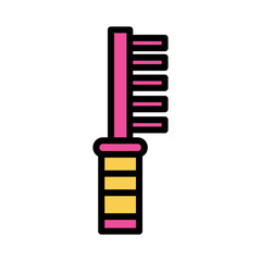 Brush Tool Work Filled Outline Icon