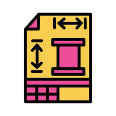 Design Drawing Plan Filled Outline Icon