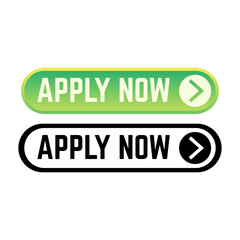 Apply now job submit button icon. Vector apply now button.