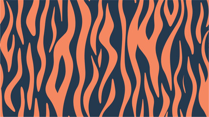 Print on fabric and textiles. Tiger stripes, skin animals. Tiger print. Seamless pattern tiger skin.