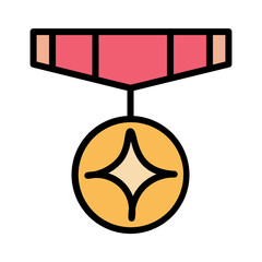 Award Game Sport Filled Outline Icon