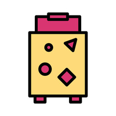 Bag Activity Suitcase Filled Outline Icon