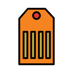 Comerce Tag Shop Filled Outline Icon