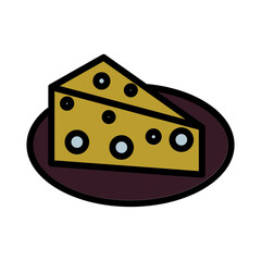 Butter Cheese Food Filled Outline Icon
