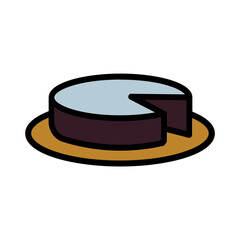 Butter Cheese Food Filled Outline Icon