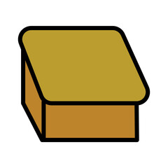 Cheese Dairy Food Filled Outline Icon