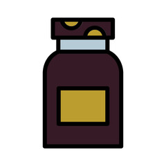 Milk Drink Dairy Filled Outline Icon