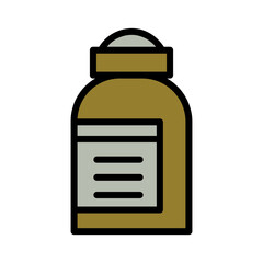 Bottle Jab Shot Filled Outline Icon