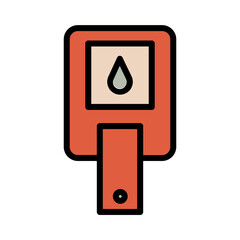 Checker Blood Test Filled Outline Icon