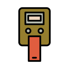 Checker Blood Test Filled Outline Icon