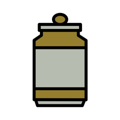 Artificial Drink Energy Filled Outline Icon