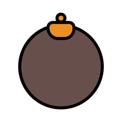 Gold Love Ring Filled Outline Icon