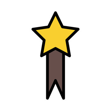Gold Card Star Filled Outline Icon