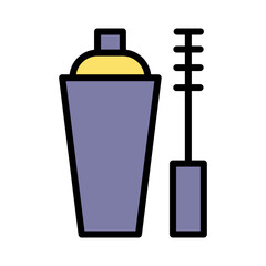 Girl Makeup Skin Filled Outline Icon