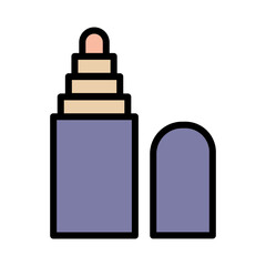 Girl Makeup Skin Filled Outline Icon
