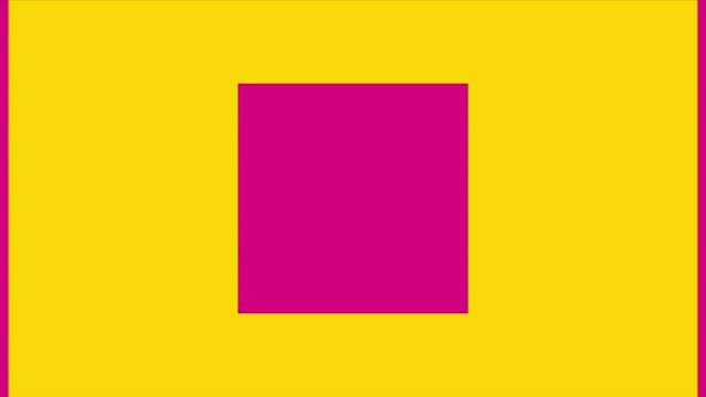 4K Loop motion graphics and animated background transition dial Transition Video Element interlacing Rectangle yellow and pink