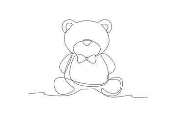 Teddy bear with tie for gifts