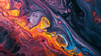 Fluid Art Painting Footage, Modern Acrylic Texture With Flowing Effect. Liquid. Website background, copy paste area for texture