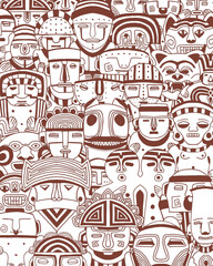 Archeological Colombia. With this collage inspired by pre-Columbian ceramic figures, I seek to make visible the incredible cultural diversity of the indigenous communities of the past.