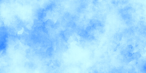 Abstract beautiful soft cloudy sky blue watercolor background with tiny clouds, painted mottled blue background with vintage blue paper texture, White Cloud and Blue Sky clouds, Turquoise texture.