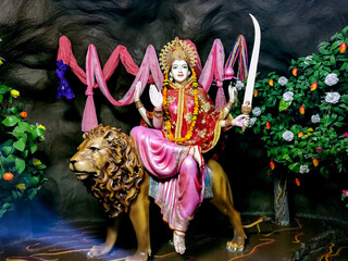Goddess Katyayani Devi for the sixth Navadurga of Navratri festival