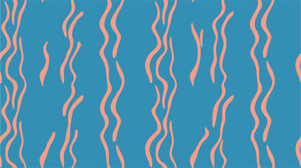 Vector cartoon  illustration. Raster copy. Wavy stripes ripple silk fabric texture cloth design.