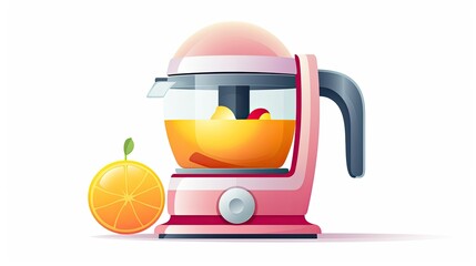 Electric juicer with fresh juice