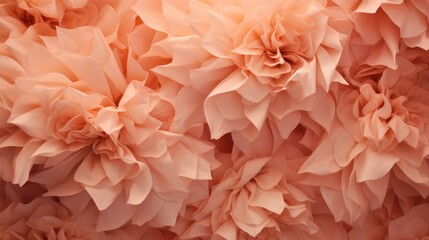 Petals background in peach fuzz color