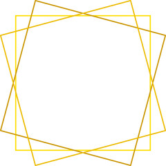 Gold Geometric Frame