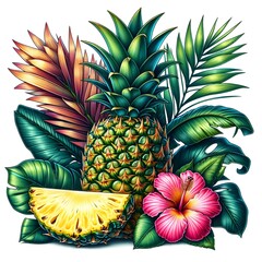 Fototapeta premium pineapple generative AI