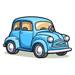 car isolated on white