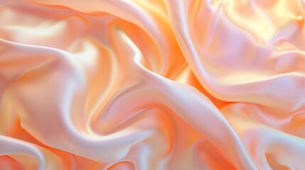 Obraz premium Peach fuzz silk fabric background