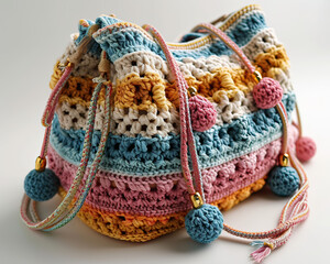 Chrocet in bag shape. dressed up