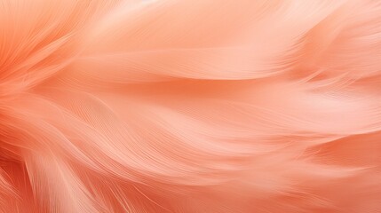 Peach fuzz background with feather texture