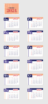 Calendar Design for 2024