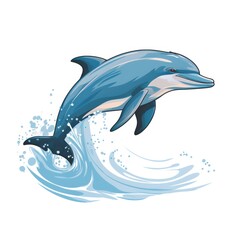A dolphin jumping out of water
