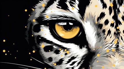 A close up of a cheetah's  eye