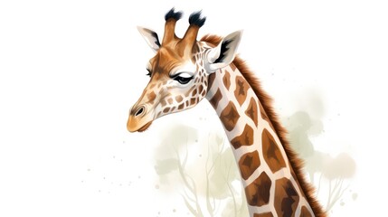 giraffe head close up