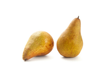 Pears isolated on white background with clipping path..