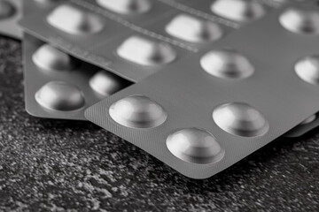 Variety of medicines and drugs.Medicine and healthcare concept.