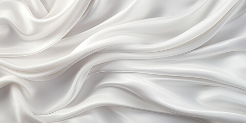 Obraz premium White silk fabric texture luxurious background