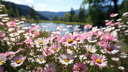 flowers in the mountains