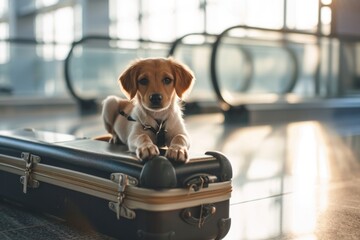 Dog in the airport