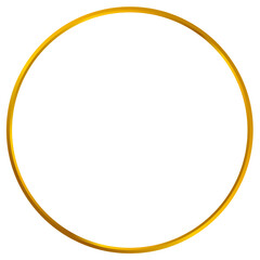 Simple gold circle frame design