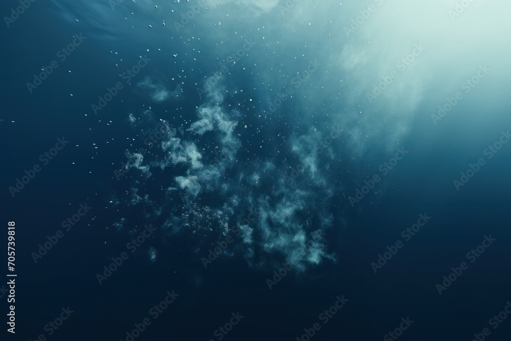 Aufkleber a large body of water with a bunch of bubbles floating on top of it and a lot of bubbles on the bott