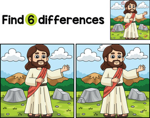 Christian Jesus Preaching Find The Differences