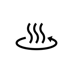 Simple Air Fryer Technology Badge Logo Design. Symbol Line vector