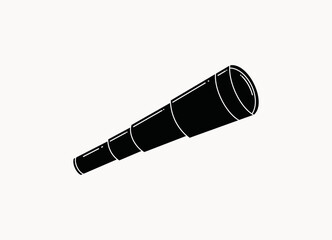 Telescope icon vector illustration logo template for many purpose. Isolated on white background.