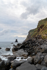 Remote village Calhau da Lapa on Madeira in a gorge