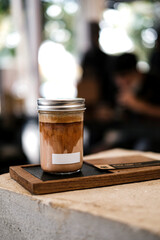 A cup of dirty coffee